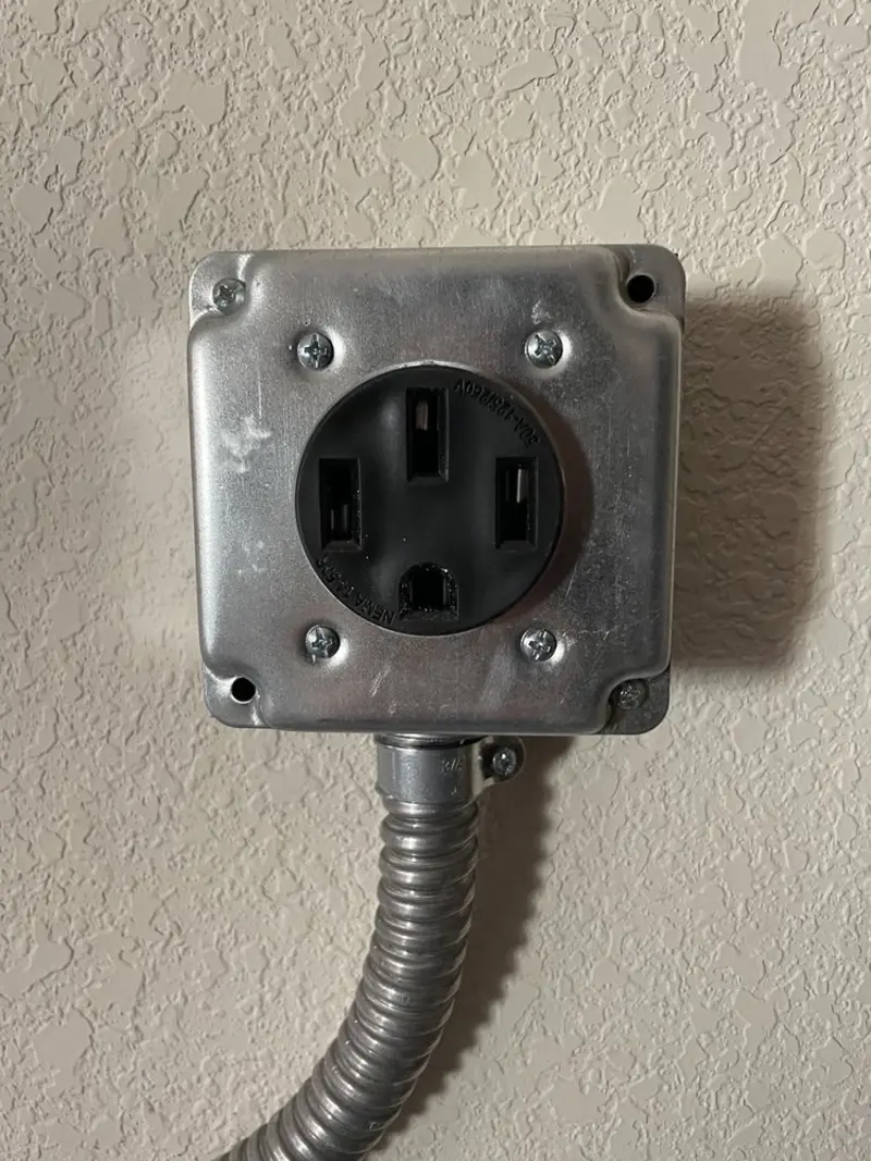 NEMA 14-50 outlet installed for Electrical Panel Upgrade in Shoreline